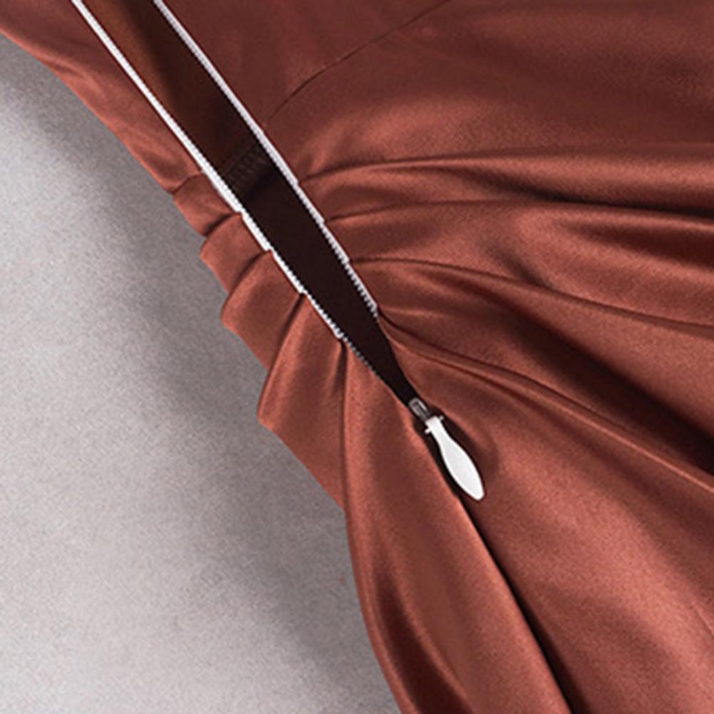 Satin Slip Dress - Elegant Evening Wear | emerallda