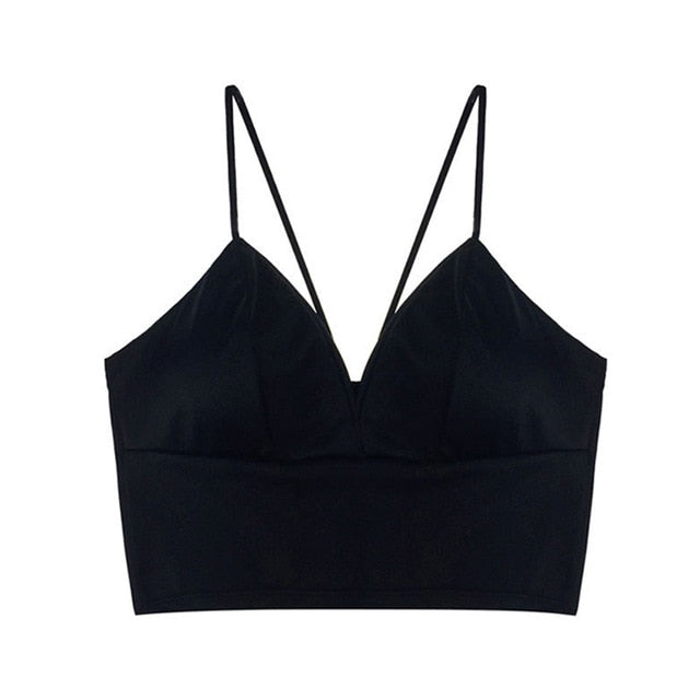 Paden Women's Crop Top - Black One Size | emerallda
