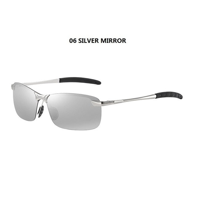 Polarized Mirror Sunglasses - Silver Mirror Lenses | emerallda