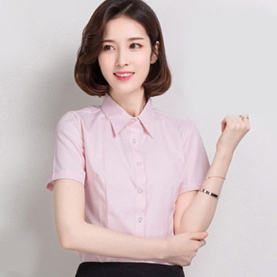 Women's Basic Blouse - Classic White Shirt | emerallda