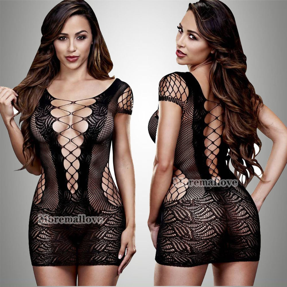 Fishnet Night Dress - Intimate Apparel | emerallda