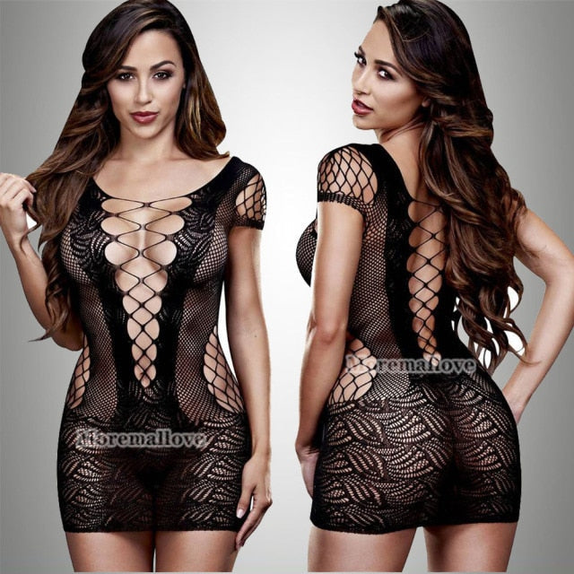 Fishnet Night Dress - Intimate Apparel | emerallda