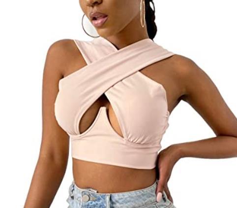 Criss Cross Women's Back Detail Top - Trendy Style | emerallda