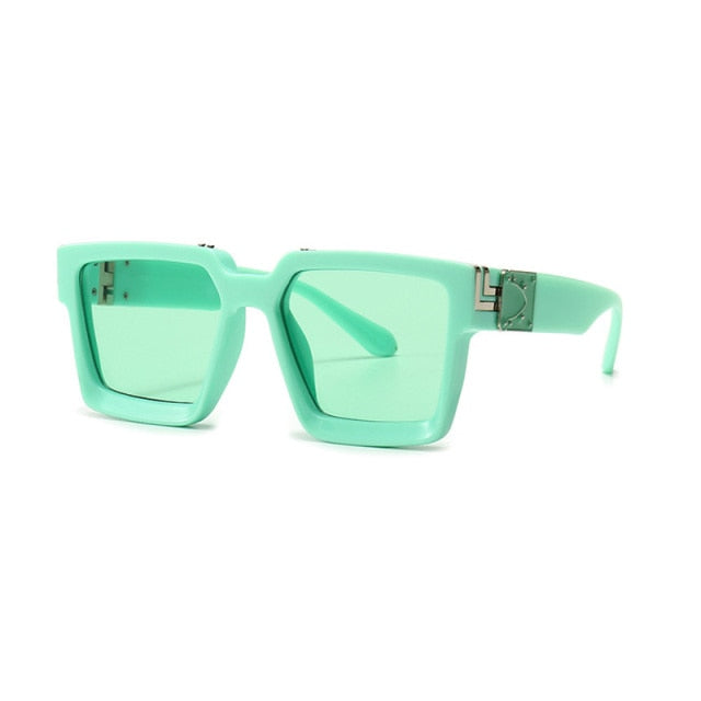 Retro Mirror Sunglasses - White Silver Mirror | emerallda