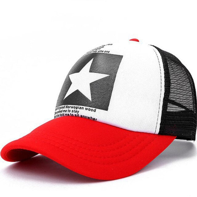 Star Pattern Baseball Cap - Celestial Design Hat | emerallda