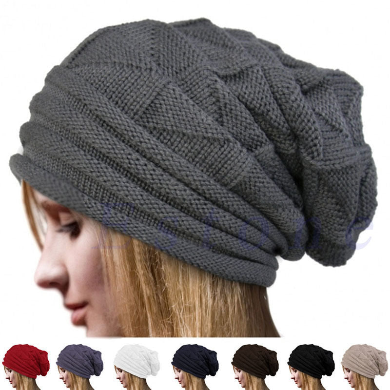 Oversized Winter Beanie - Slouchy Knit Hat | emerallda