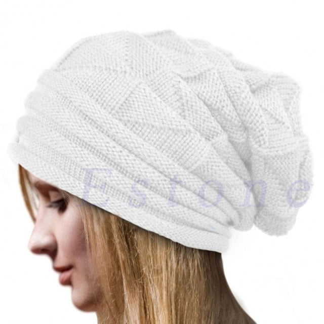 Oversized Winter Beanie - Slouchy Knit Hat | emerallda