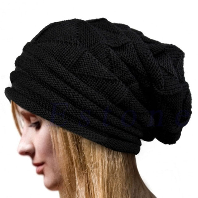 Oversized Winter Beanie - Slouchy Knit Hat | emerallda