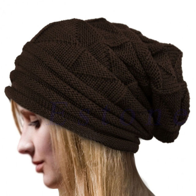 Oversized Winter Beanie - Slouchy Knit Hat | emerallda