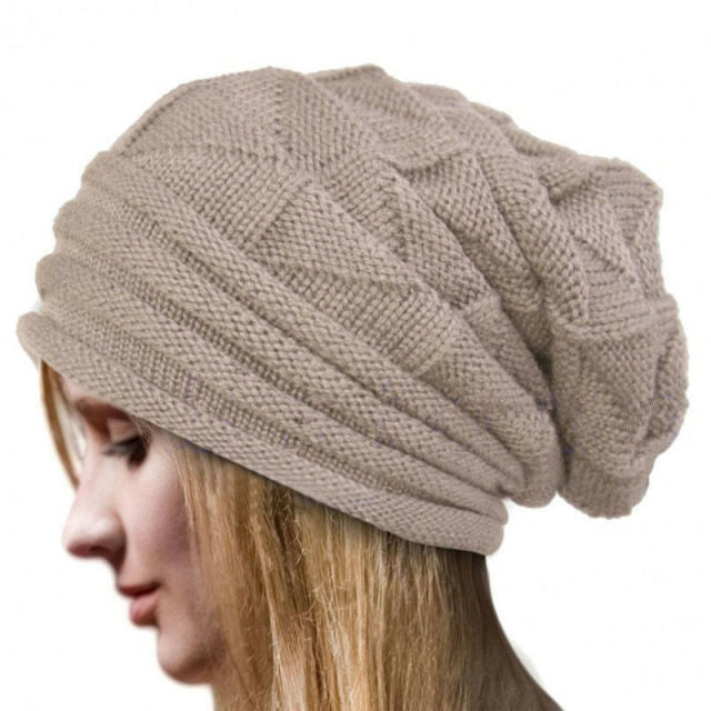 Oversized Winter Beanie - Slouchy Knit Hat | emerallda